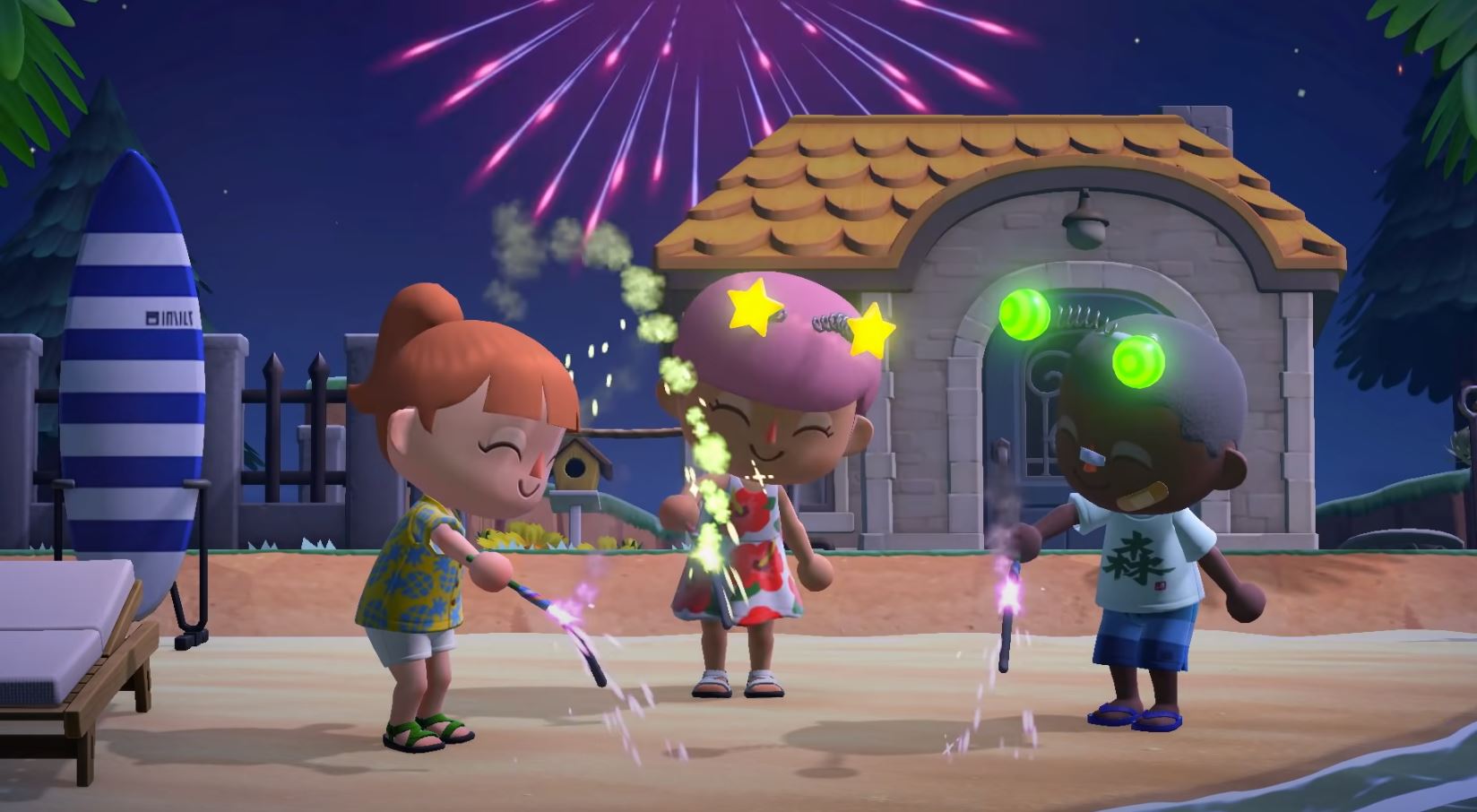 animal crossing pokemon fireworks