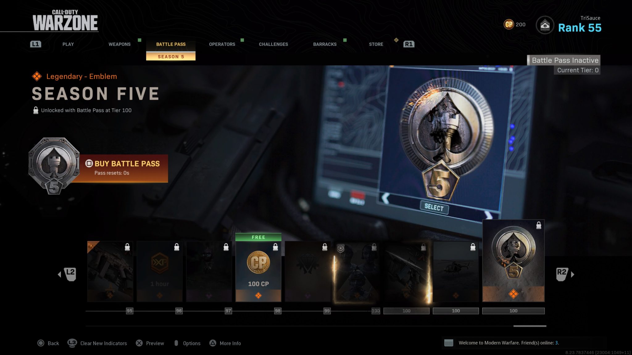 Modern Warfare Season 5 Battle Pass