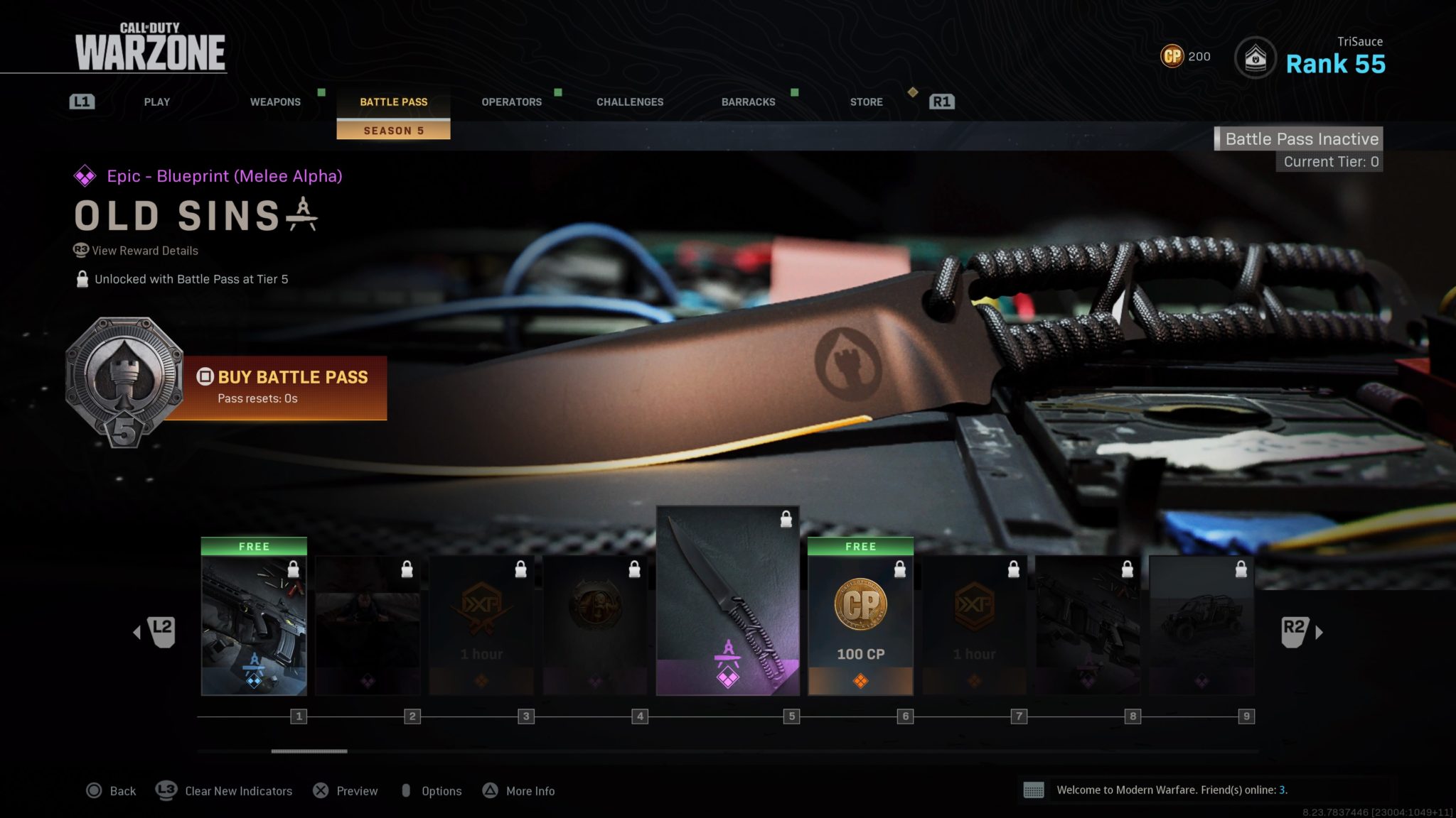 Modern Warfare Season 5 Battle Pass