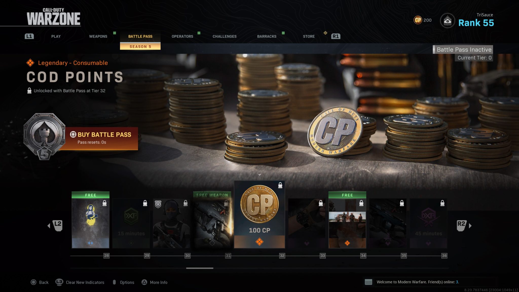 Modern Warfare Season 5 Battle Pass
