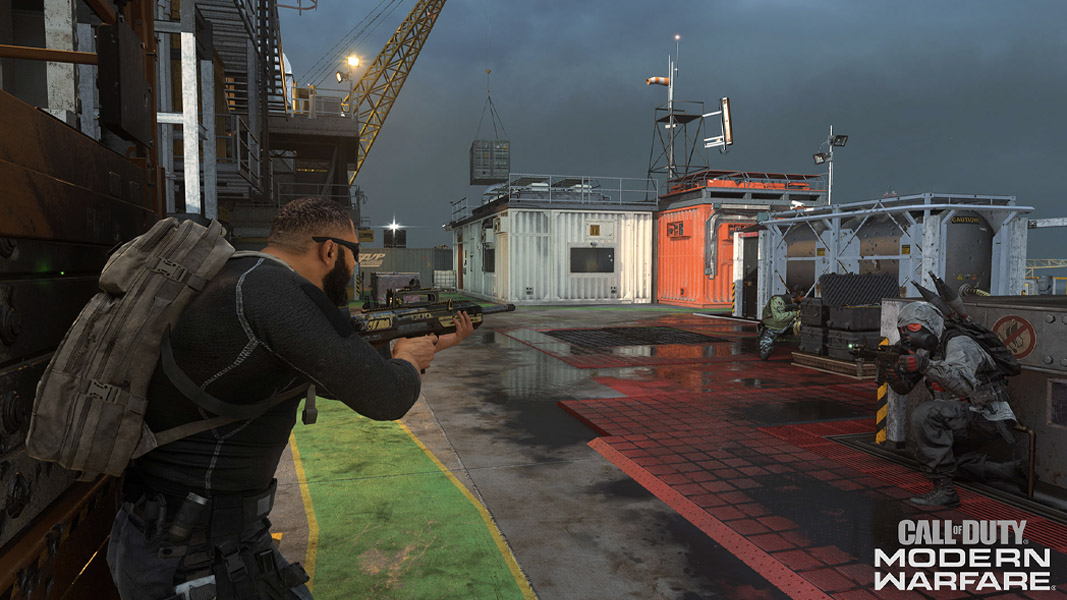 Modern Warfare's oil rig map
