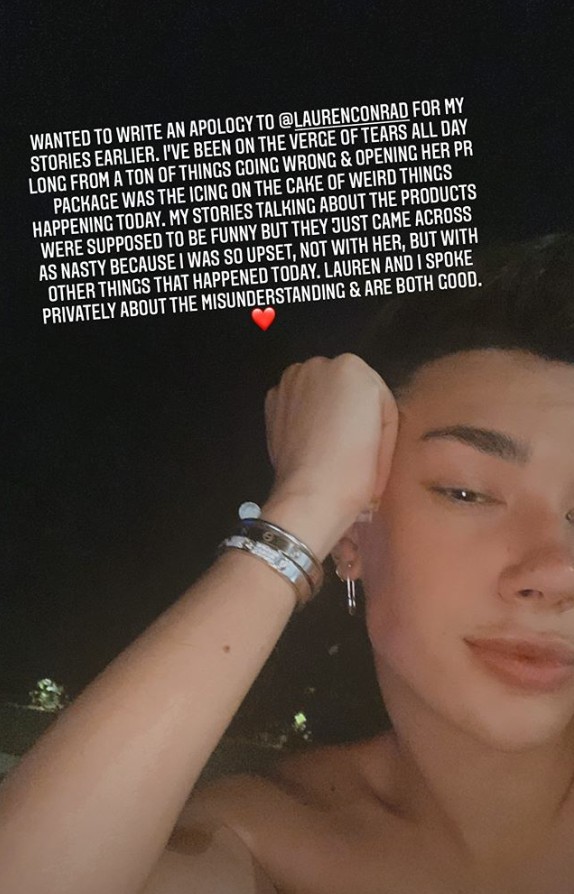James Charles Apology