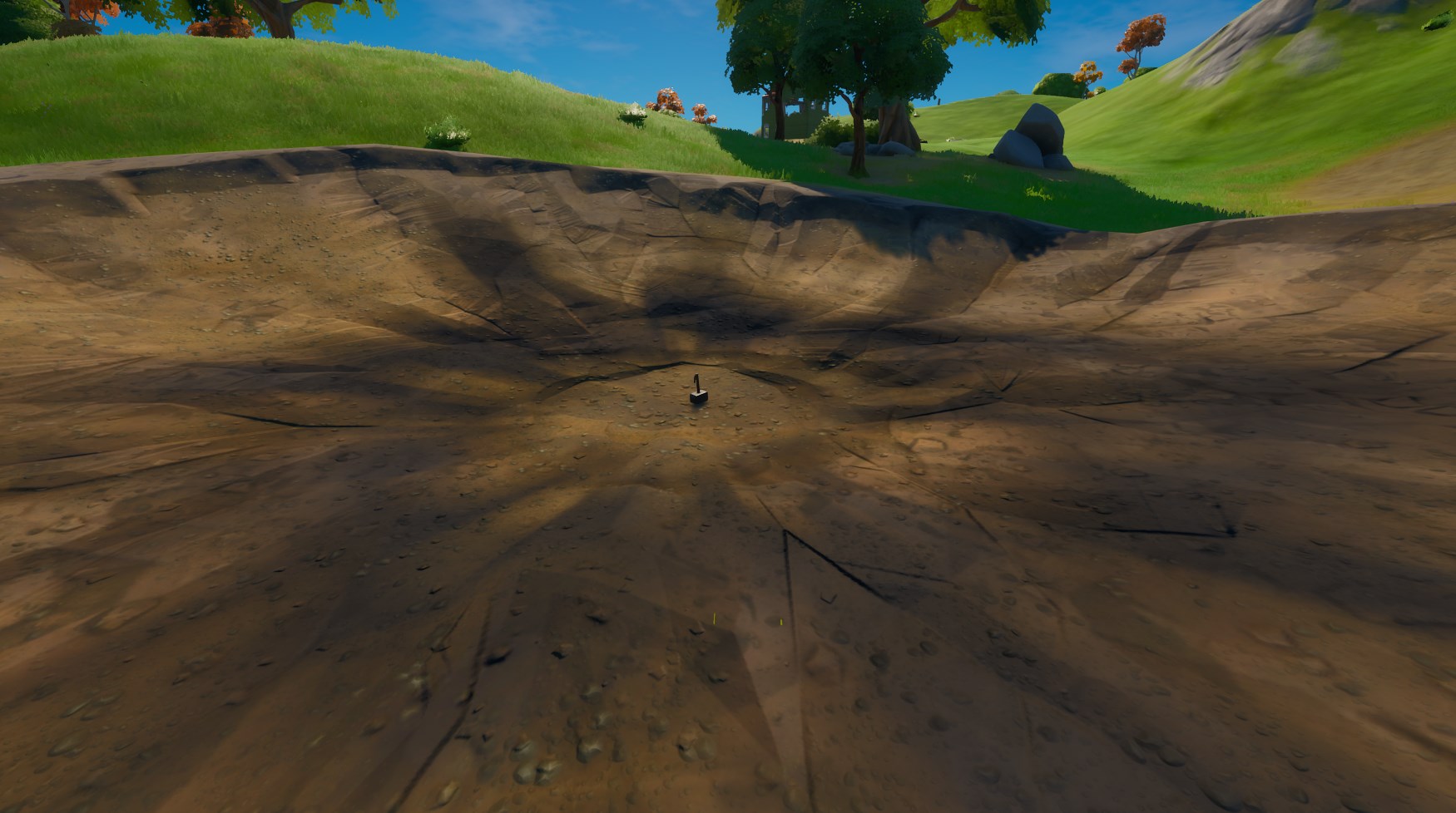 The crater left by Thor's hammer.