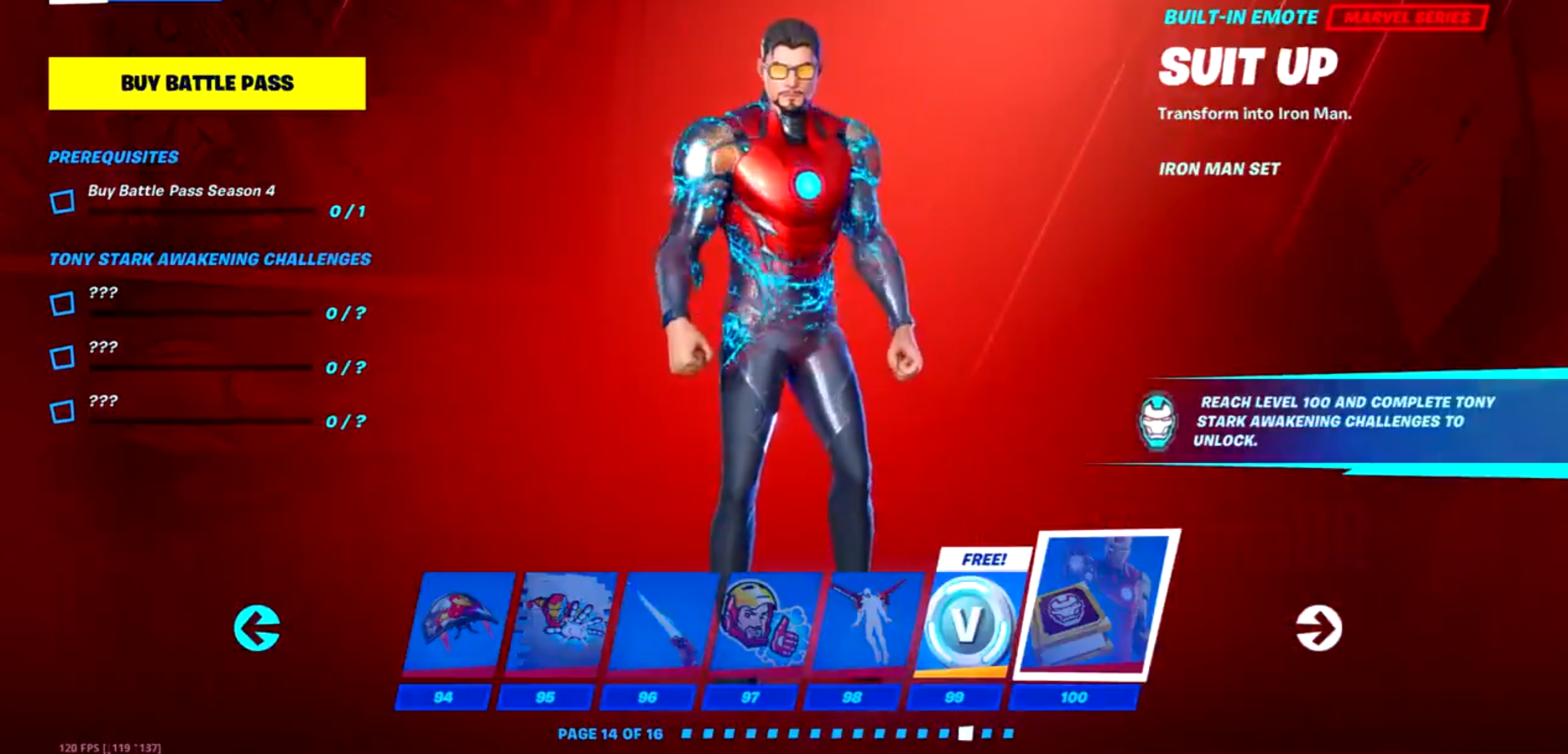 Fortnite Season 4 Nexus War Battle Pass