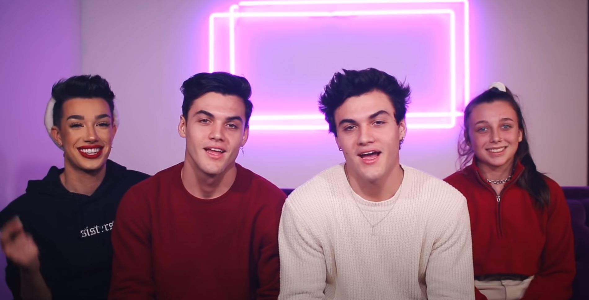 The Sister Squad greet their fans in a collaborative video.