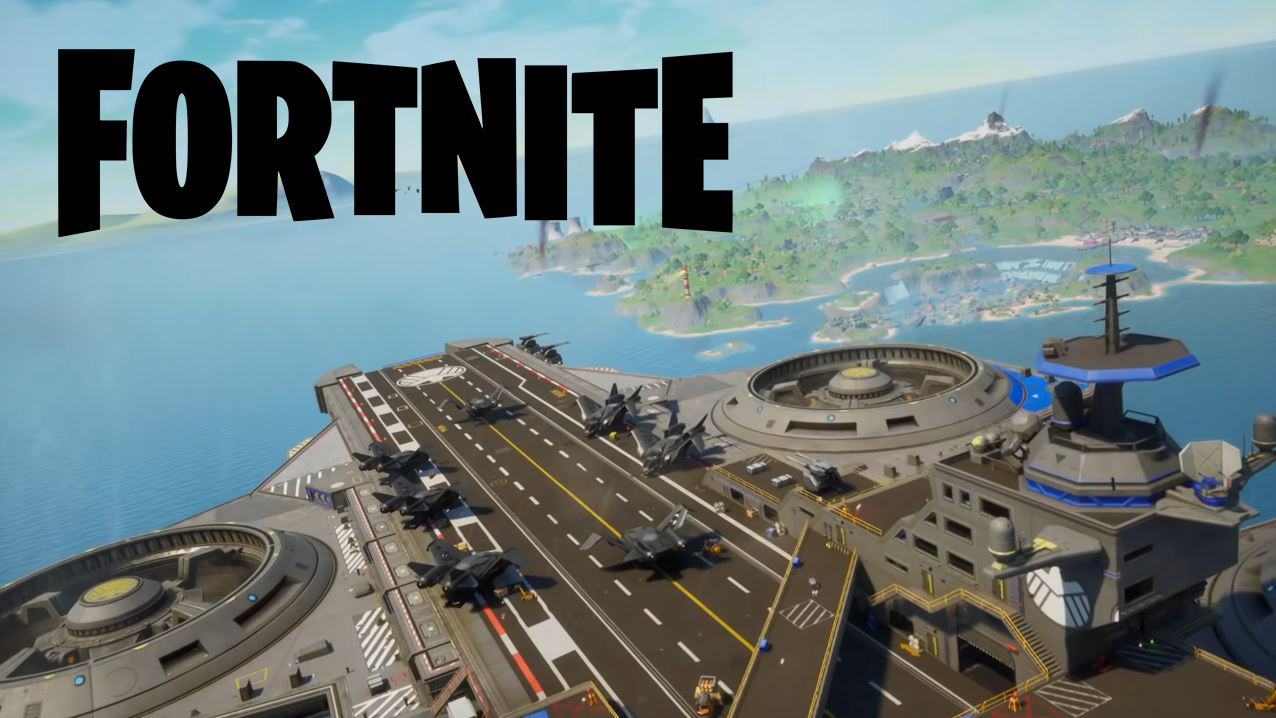 Fortnite's helicarrier spawn island