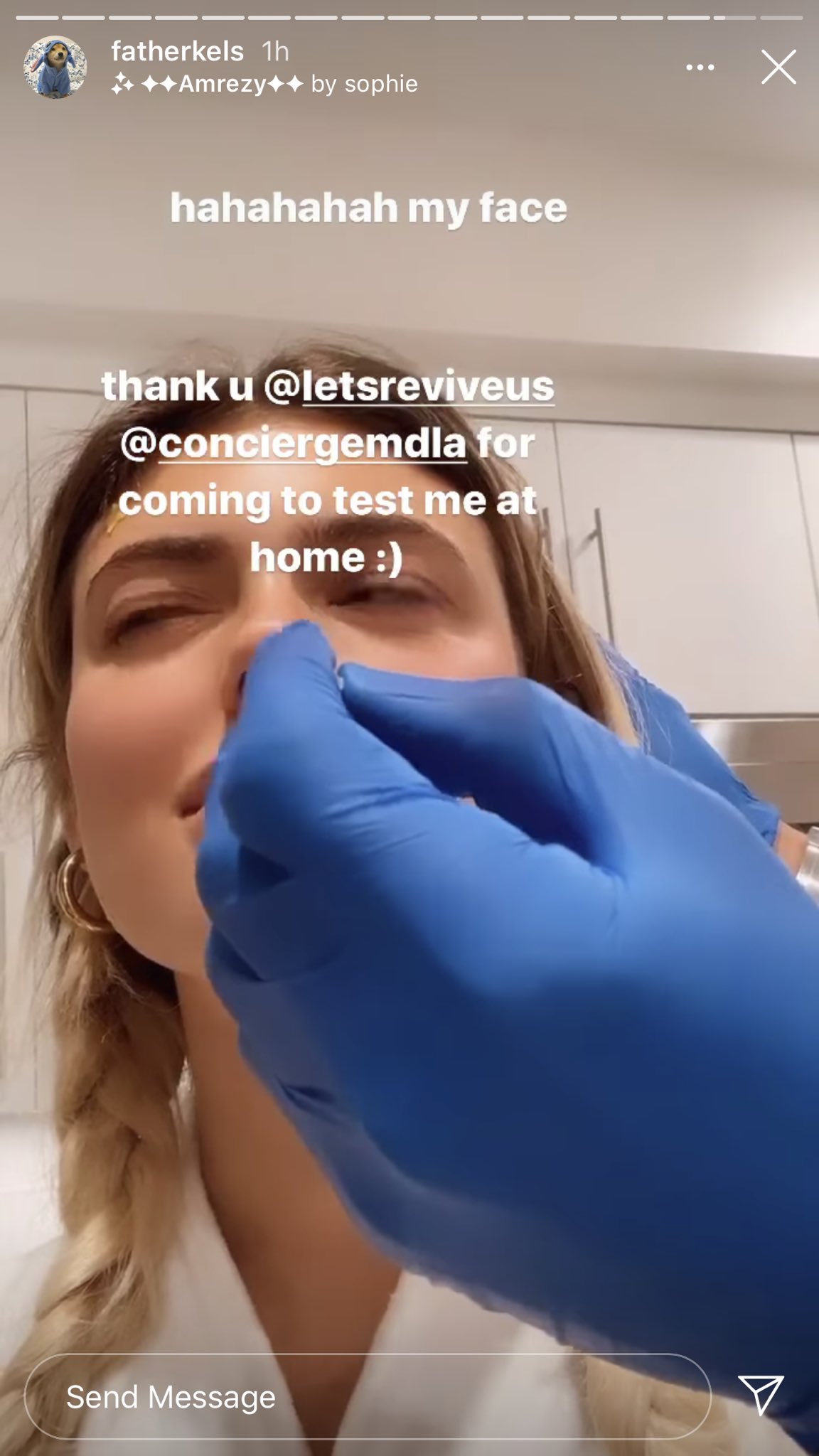 FatherKels instagram story.