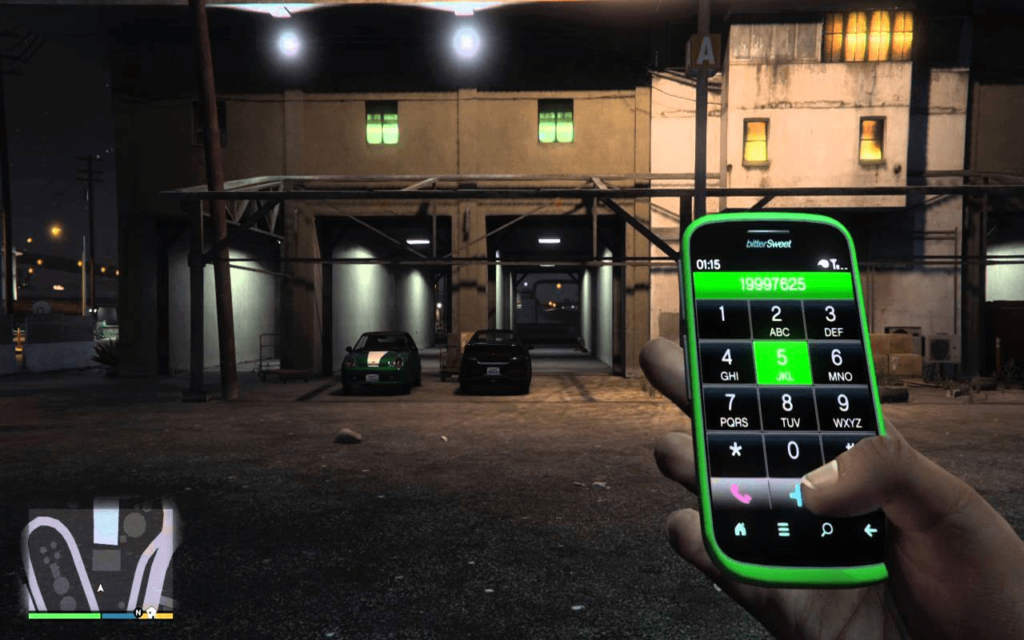 Dialing phone in gta v