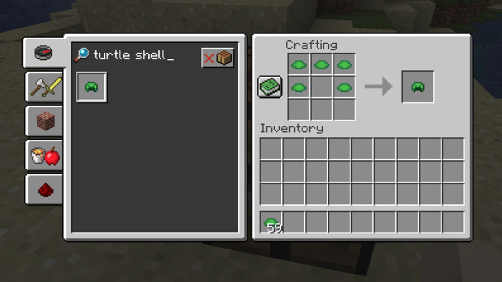 Turtle shell recipe