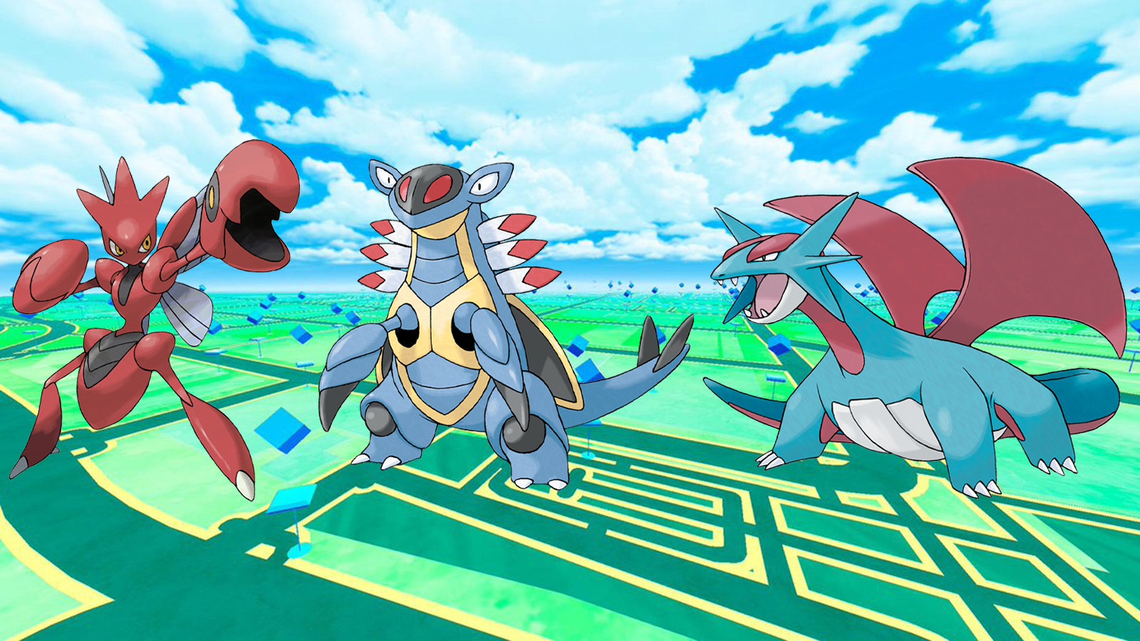 Scizor Armaldo Salamence Pokemon Go
