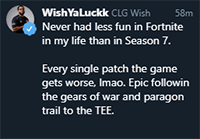 Frustrations in the pro community has been piling up since the start of Season 7. CLG Wish / Twitter