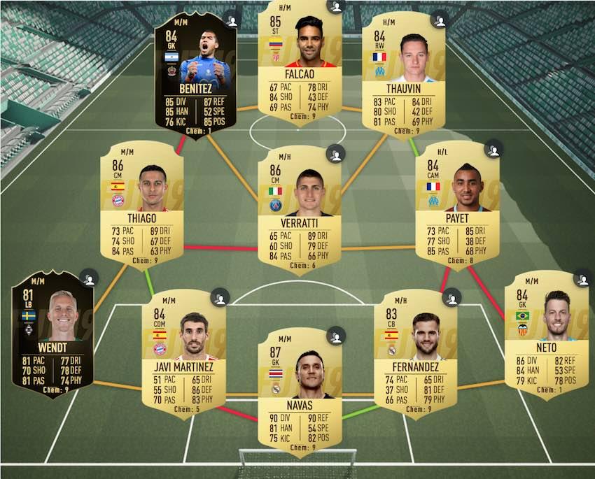 FIFA 19 Dani Carvajal SBC Solution PS4 (132k)