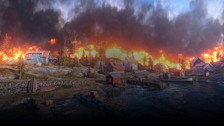 The Firestorm destroys buildings...