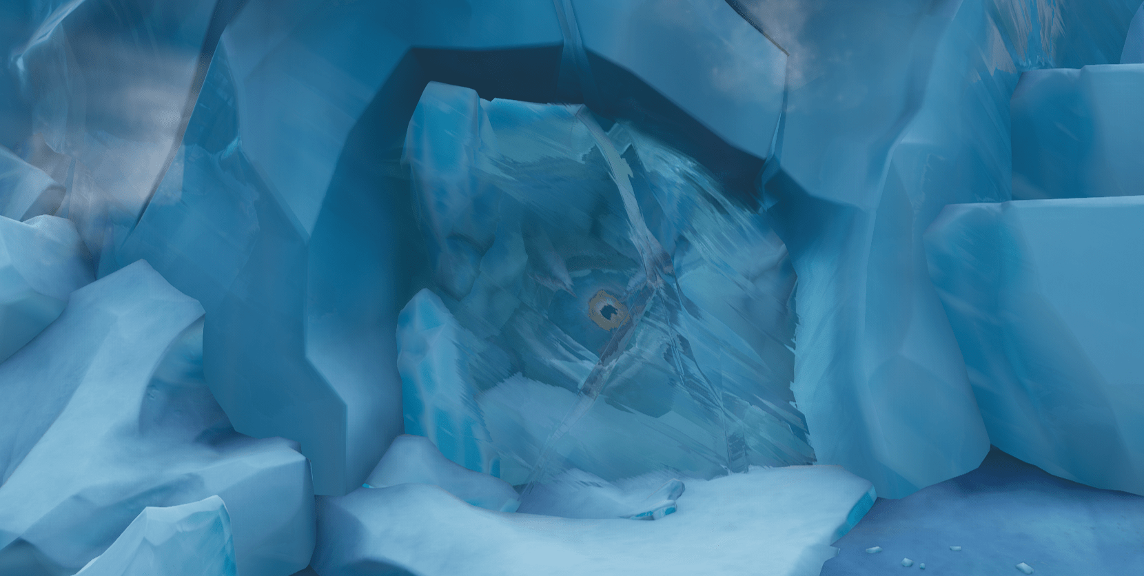 A giant eye was spotted inside the iceberg at Polar Peak hinting towards a Godzilla crossover. EPIC GAMES