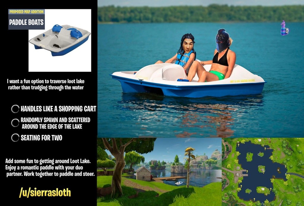 Fortnite Padde Boat Concept - /u/sierrasloth