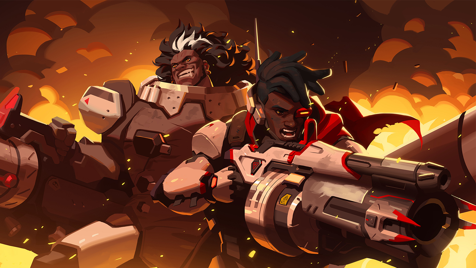 A lot of players think Mauga (left) will be a tank hero and Hero 31. Blizzard Entertainment