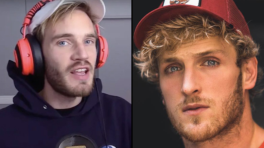 YouTube: PewDiePie/Instagram: Logan Paul