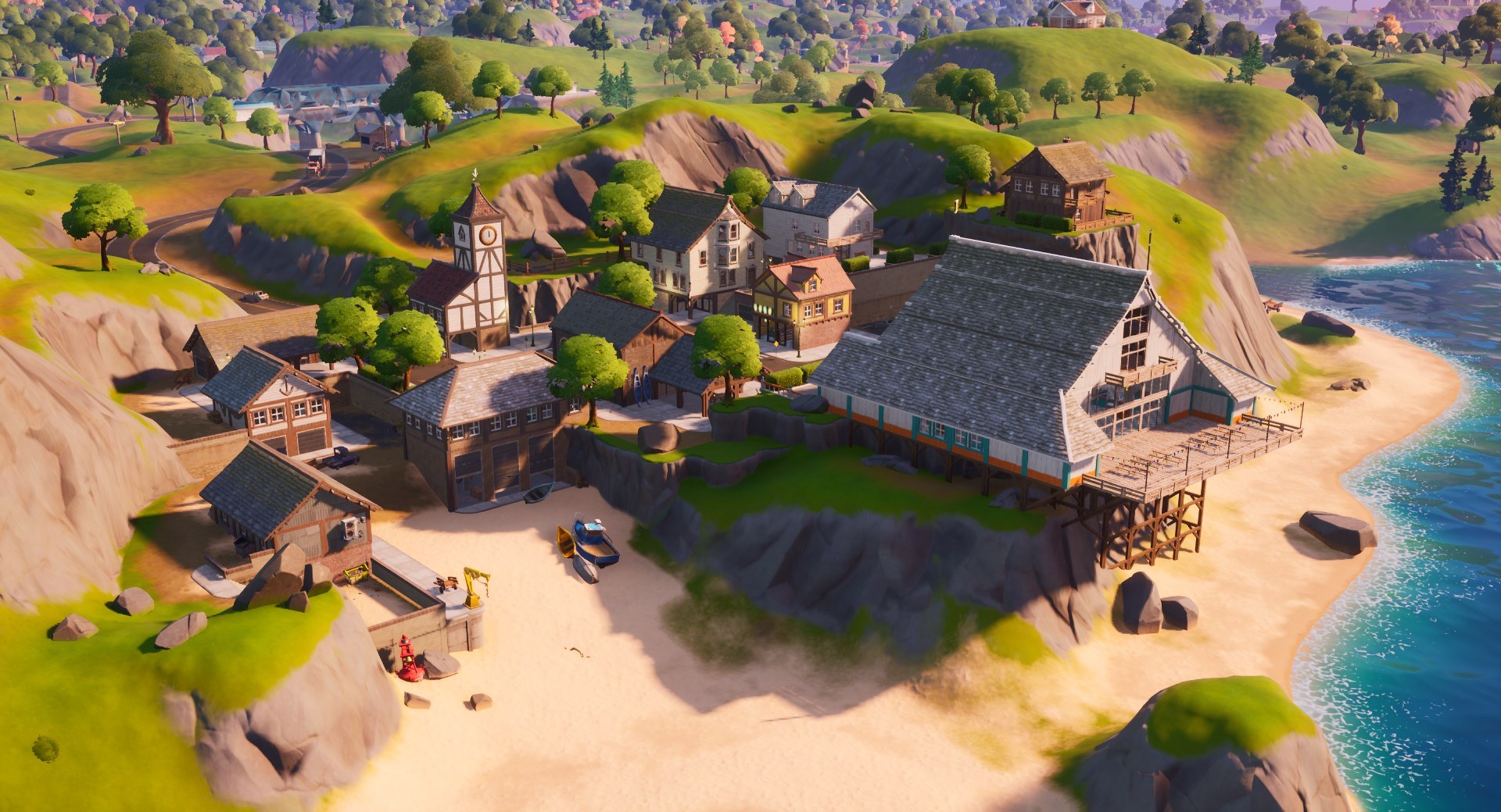Claggy Cliffs has a steep drop if you step off the main building's balcony. Epic Games