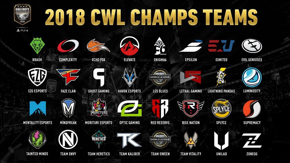 Final List Of 16 Lcq Teams That Have Qualified For 2018 Cwl Champs Dexerto