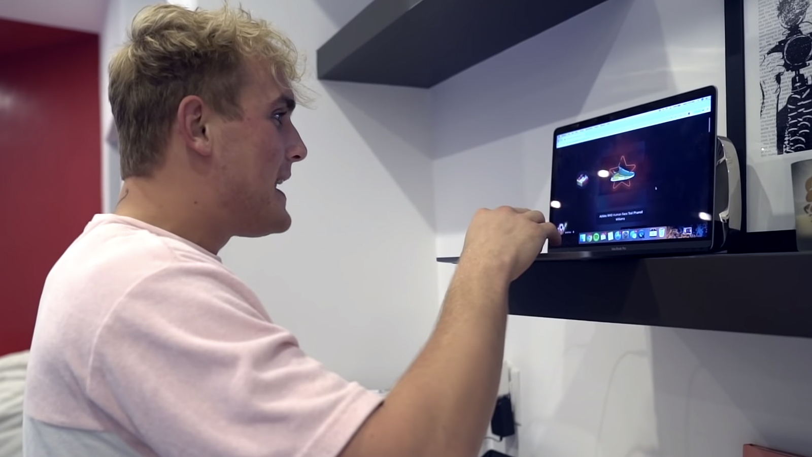 Jake Paul uploaded a video of him using the site to his YouTube channel. YouTube / Jake Paul