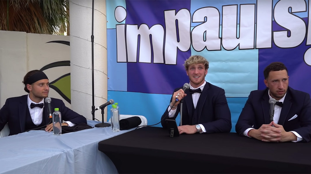 The imPaulsive crew swapped their usual studio for a mobile set-up at the YouTube wedding. YouTube: imPaulsive