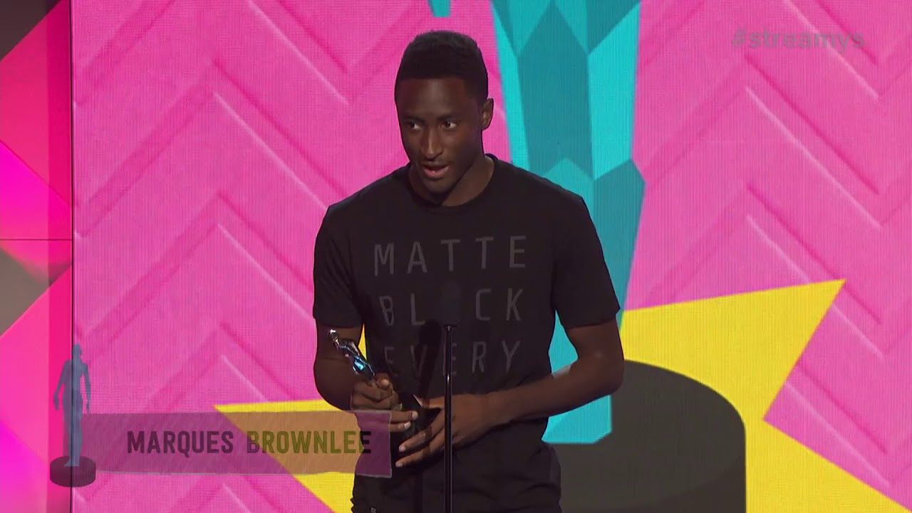 Marques Brownlee won in 2018. Streamy