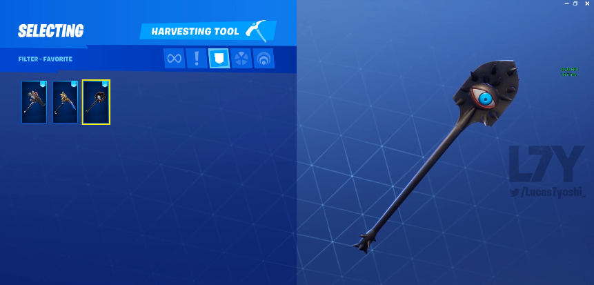 Unsettling new pickax that'll attract anyone's eye. Epic Games via Lucas7yoshi