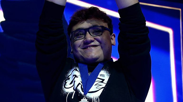 MKLeo was crowned Smash Bros Ultimate champion at Evo 2019. Twitch: EVO