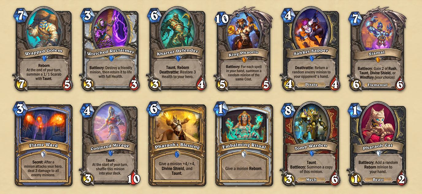 Every Hearthstone Saviors Of Uldum Expansion Card Revealed So Far Dexerto