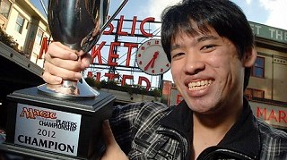 Yuuya Watanabe after winning the MTG Players Championship 2012. yuuya watanabe / dailyesports