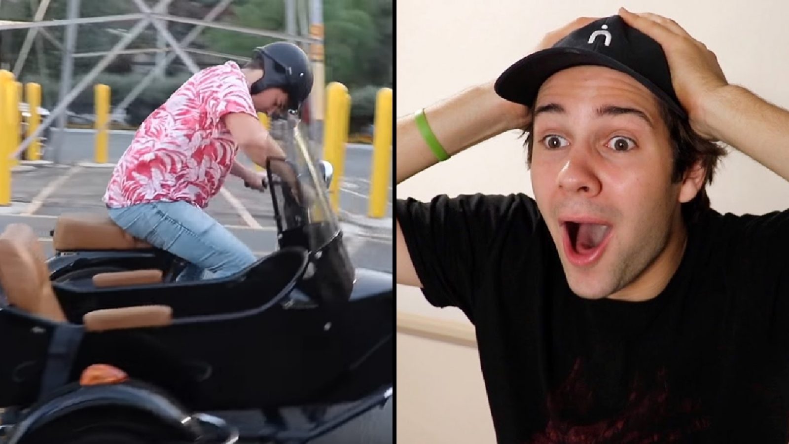 David Dobrik witnesses his Tesla smashed in freak accident Dexerto