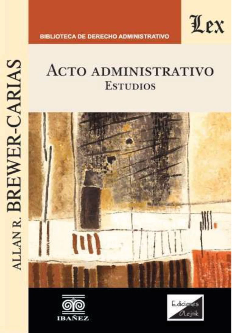 Portada: Acto Administrativo. Estudios