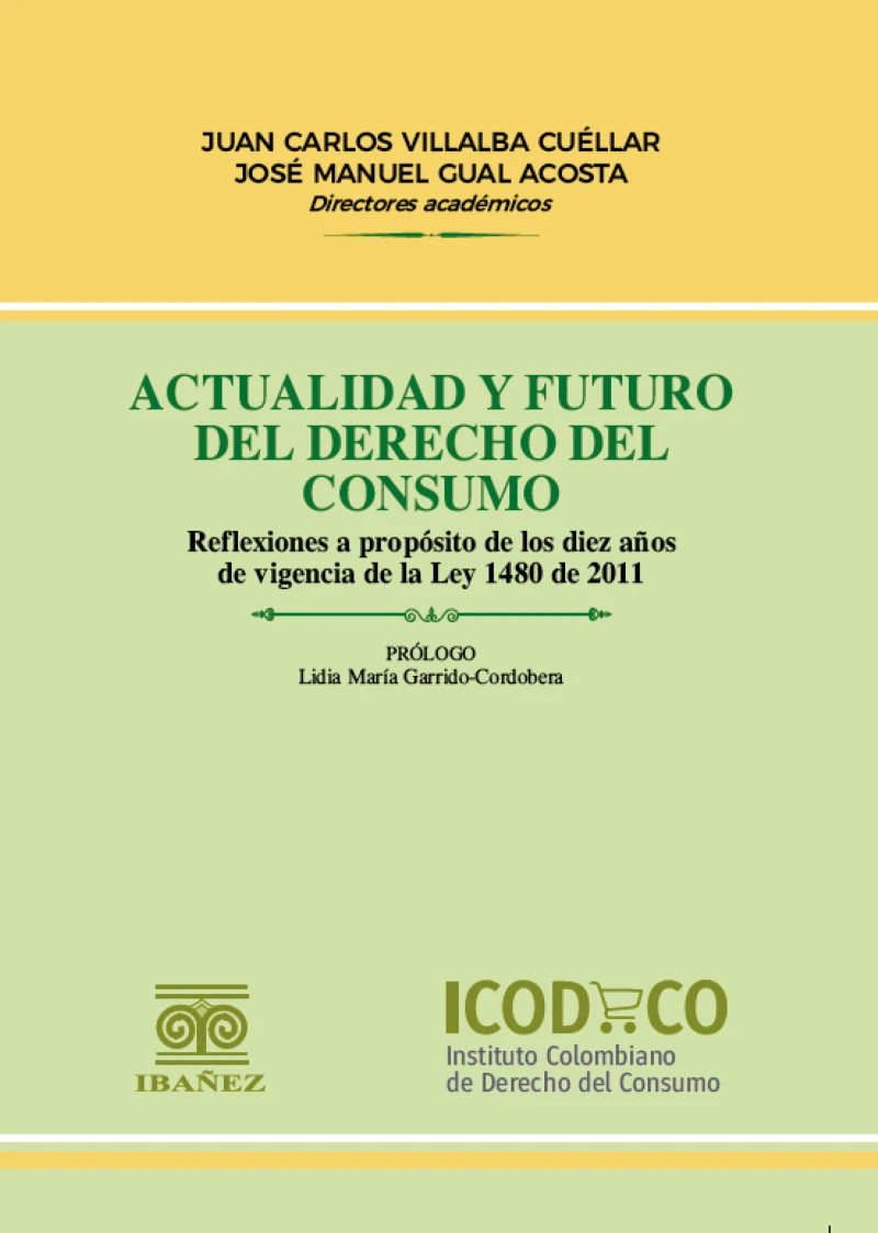 Portada: Actualidad y futuro del derecho del consumo