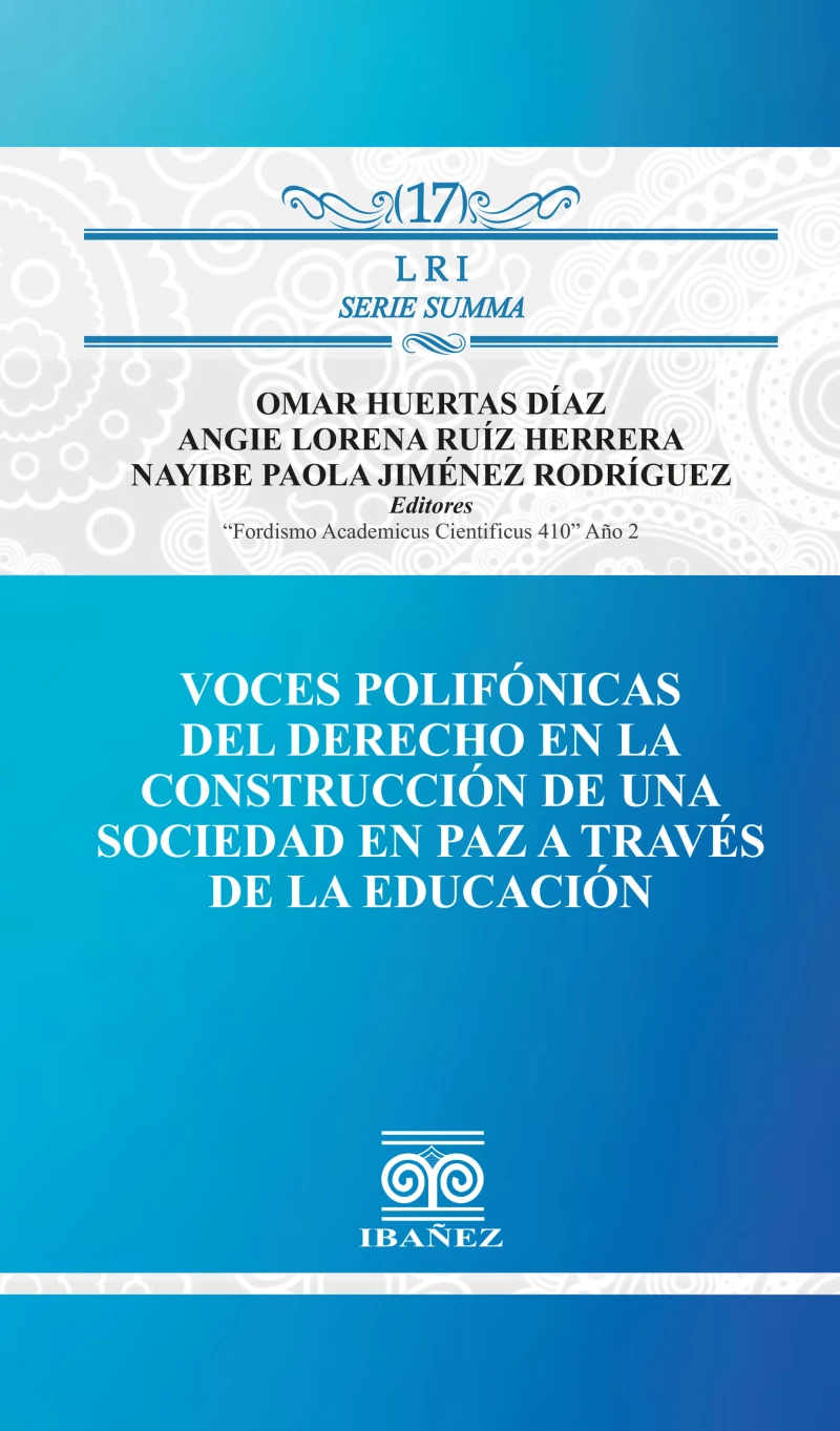 Portada: Voces polifónicas del derecho en la construcción de una sociedad en paz a través de la educación