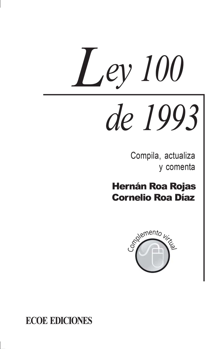 Portada: Ley 100 de 1993