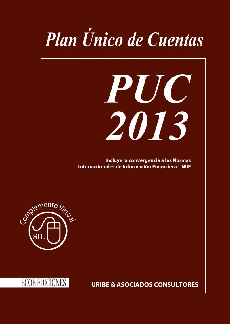 Portada: Plan único de cuentas. PUC 2013