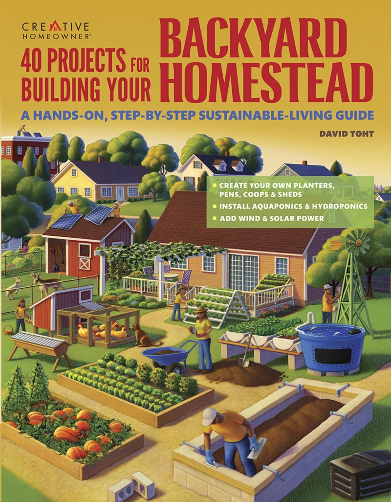 Portada: 40 Projects for Building Your Backyard Homestead