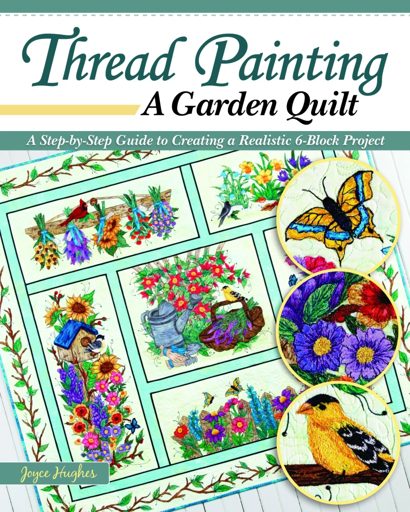 Portada: Thread Painting a Garden Quilt