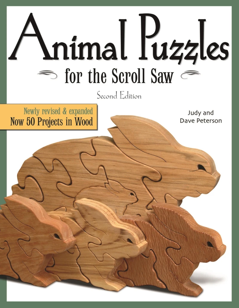 Portada: Animal Puzzles for the Scroll Saw, Second Edition