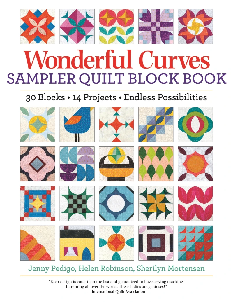 Portada: Wonderful Curves Sampler Quilt Block Book