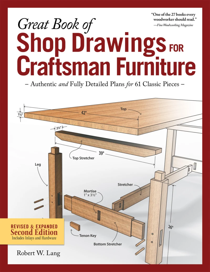 Portada: Great Book of Shop Drawings for Craftsman Furniture, Revised & Expanded Second Edition
