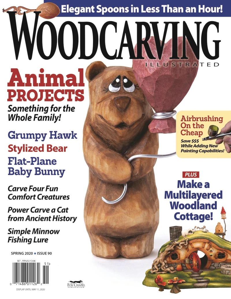 Portada: Woodcarving Illustrated Issue 90 Spring 2020