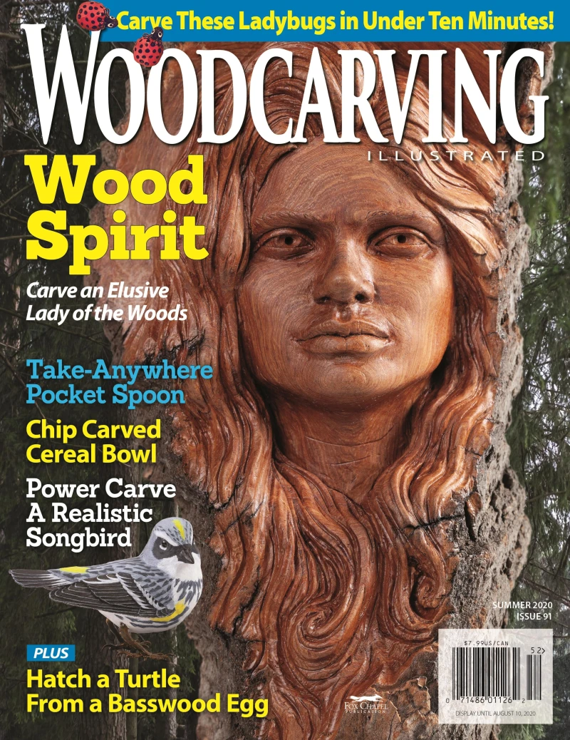Portada: Woodcarving Illustrated Issue 91 Summer 2020