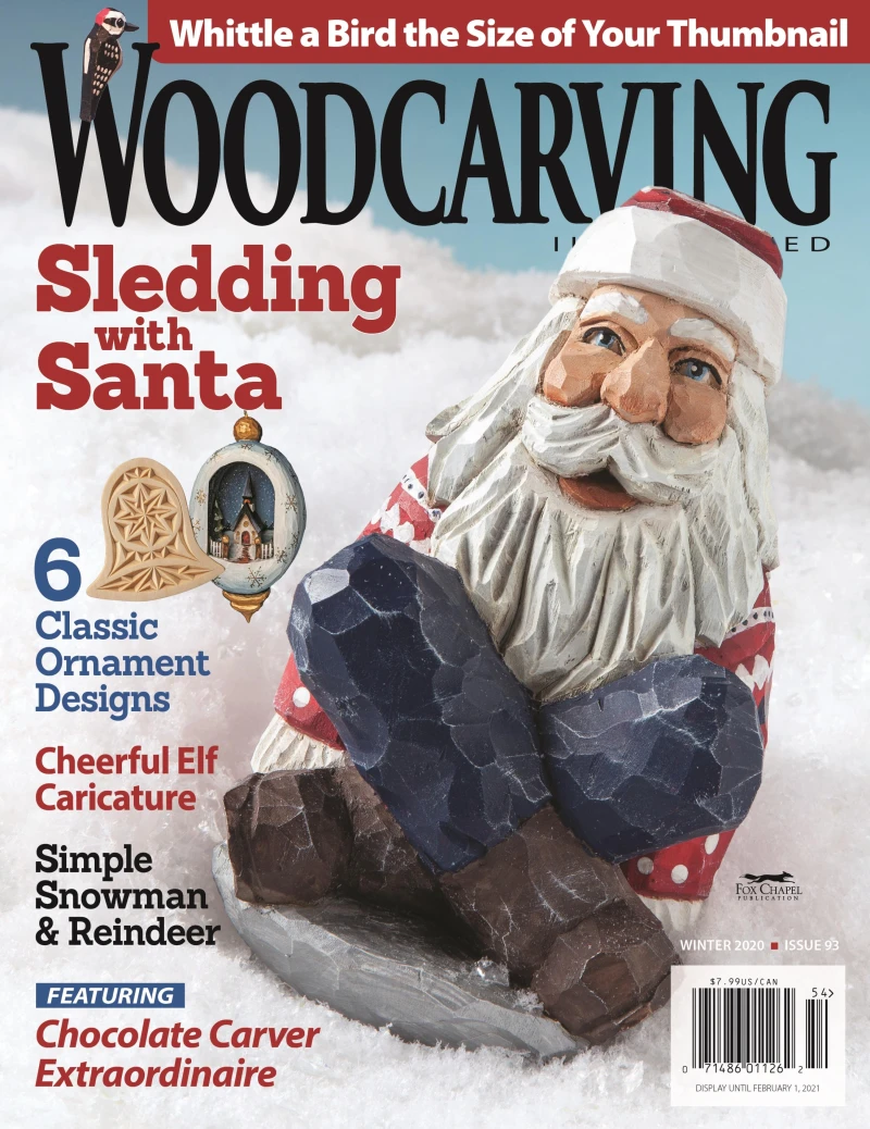 Portada: Woodcarving Illustrated Issue 93 Winter 2020