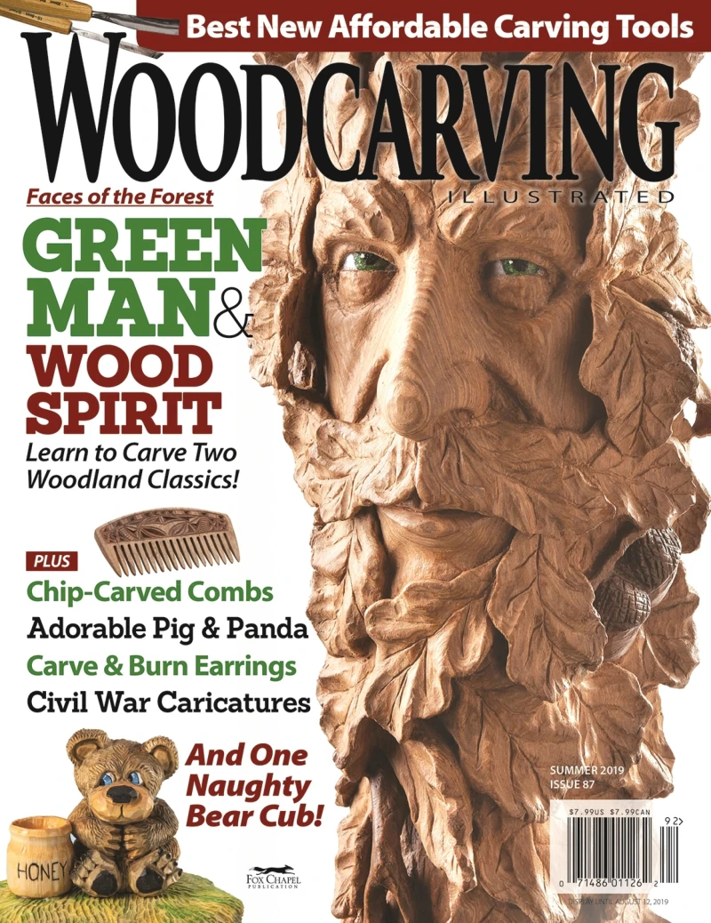 Portada: Woodcarving Illustrated Issue 87 Summer 2019