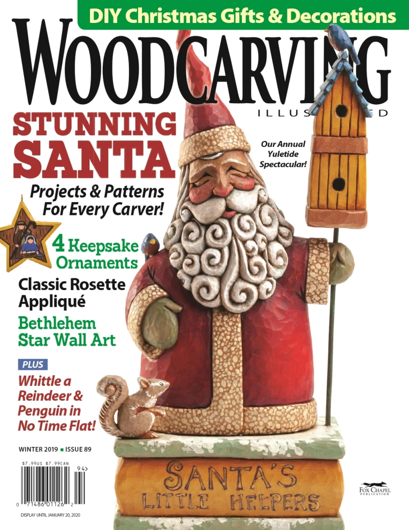 Portada: Woodcarving Illustrated Issue 89 Winter 2019