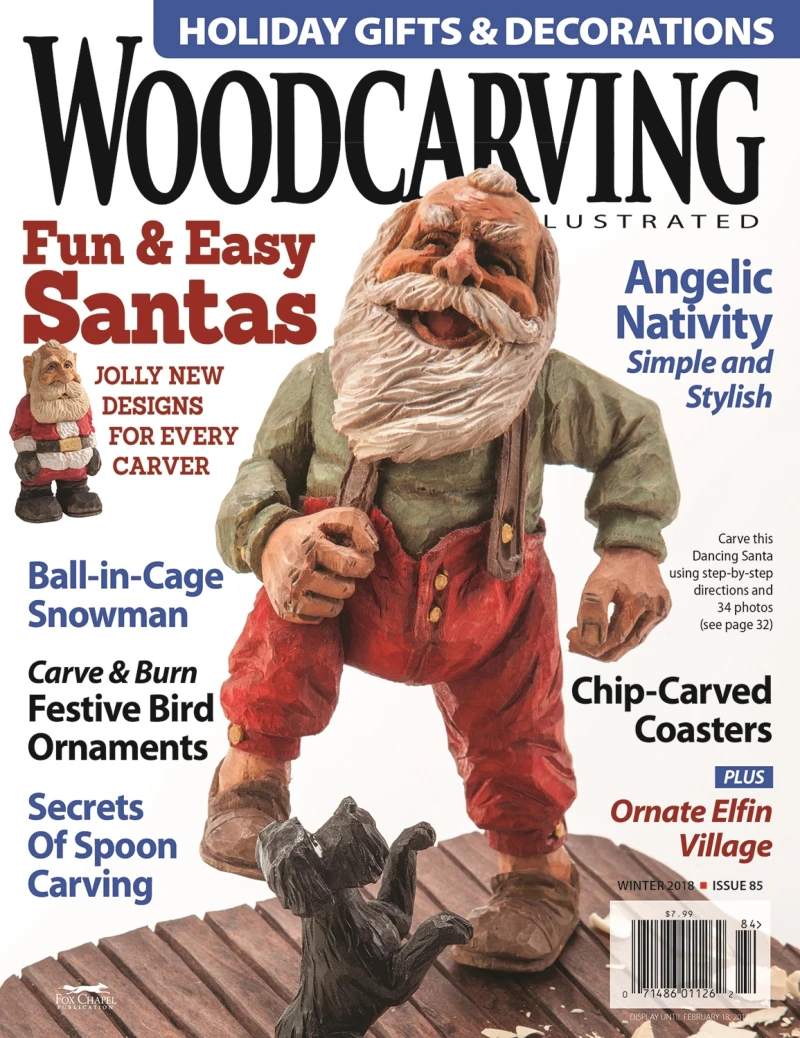 Portada: Woodcarving Illustrated Issue 85 Winter 2018