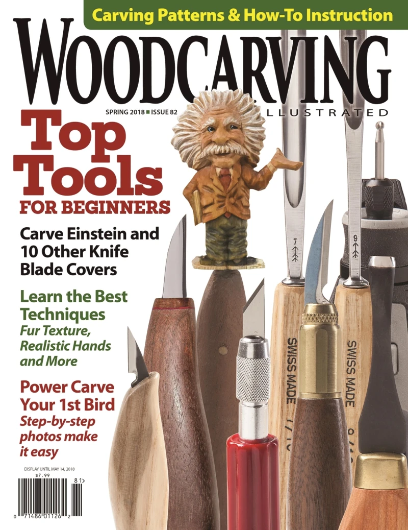 Portada: Woodcarving Illustrated Issue 82 Spring 2018