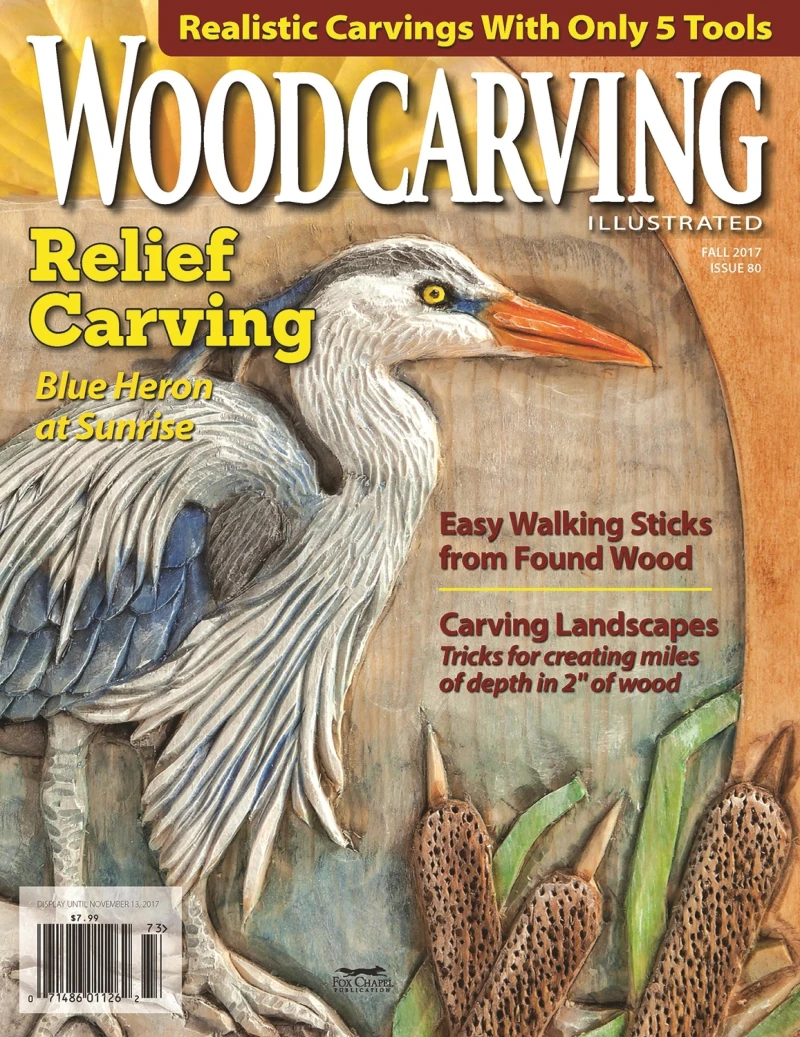 Portada: Woodcarving Illustrated Issue 80 Fall 2017