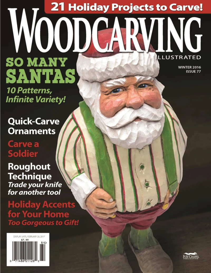 Portada: Woodcarving Illustrated Issue 77 Fall/Holiday 2016